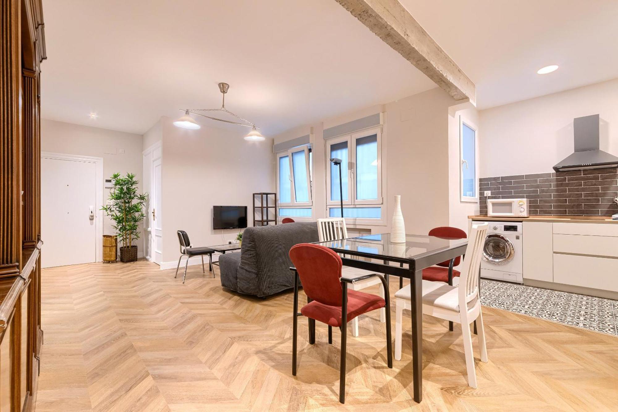 Euskalduna, Vivienda Turistica Moderna Y Renovado Bilbao Bagian luar foto
